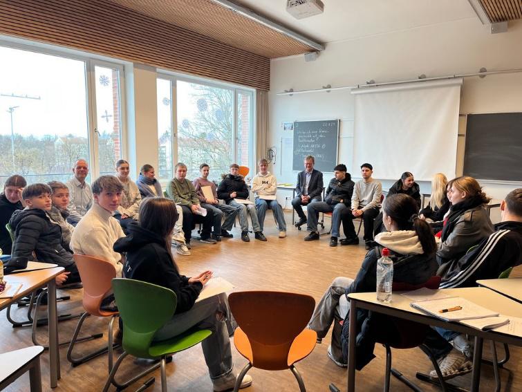 Tag der Freien Schulen Besuch Christian Hierneis Landtagsabgeordneter